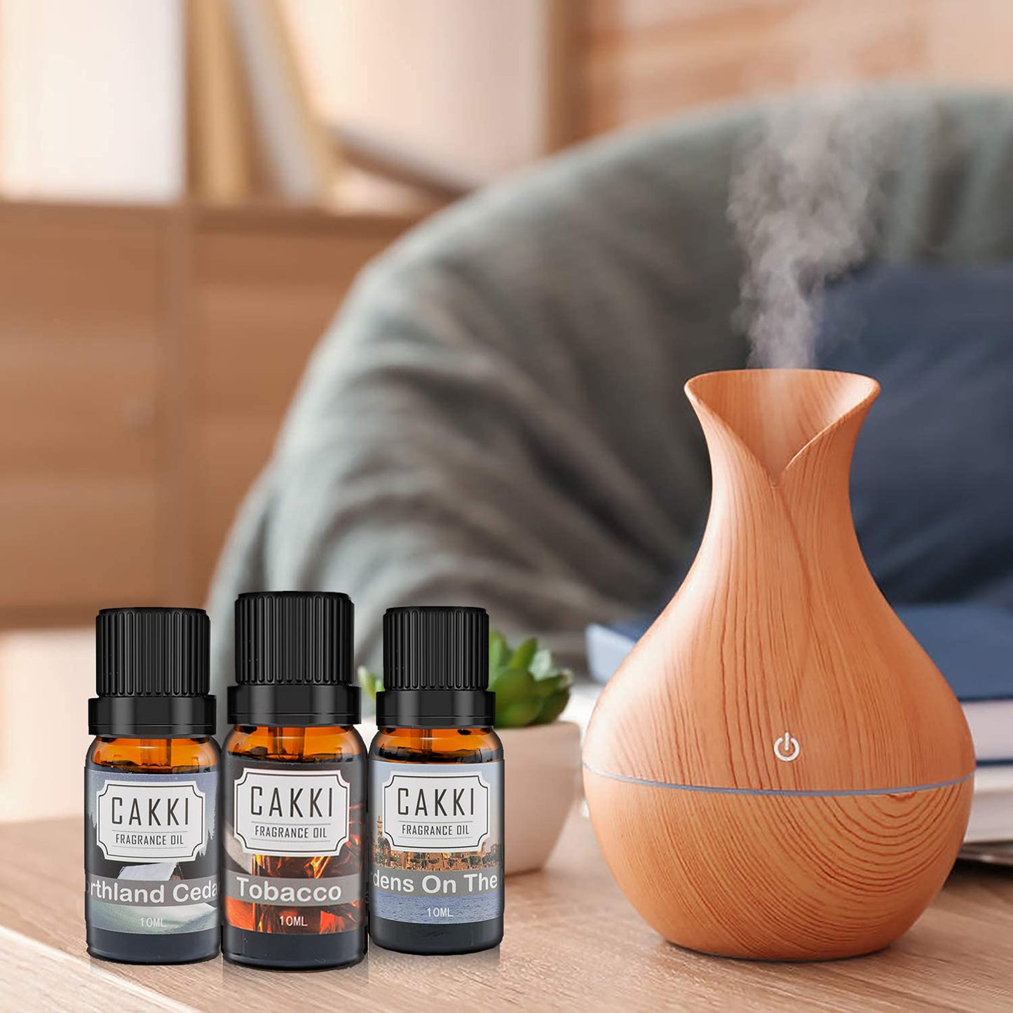 CAKKI Gentleman's Essential Oils Set — 6x10ml Pure Aromatherapy Oils for Candles, Humidifiers & Car Diffusers