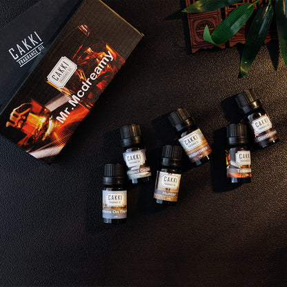 CAKKI Gentleman's Essential Oils Set — 6x10ml Pure Aromatherapy Oils for Candles, Humidifiers & Car Diffusers