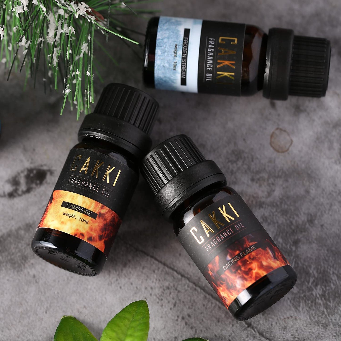 CAKKI Winter Essential Oils Set – 6 Scents for Diffusers, Candles, Soaps & Gifts