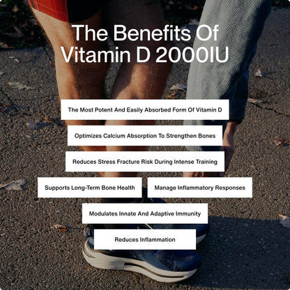 Momentous Vitamin D3 Supplement - 2,000 IU Capsules for Foundational Health Support - NSF Certified for Sport - Gluten-Free - 60 Servings