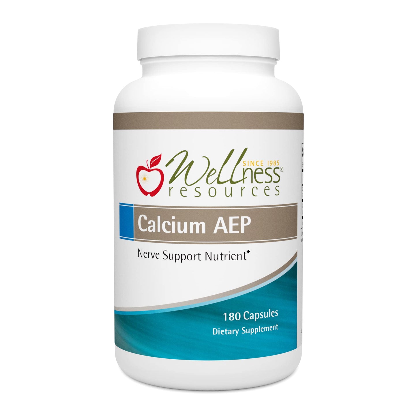 Wellness Resources Calcium AEP - Nerve Support & Cell Membrane Health | 925mg Ca-2-AEP per Capsule (180 Capsules)