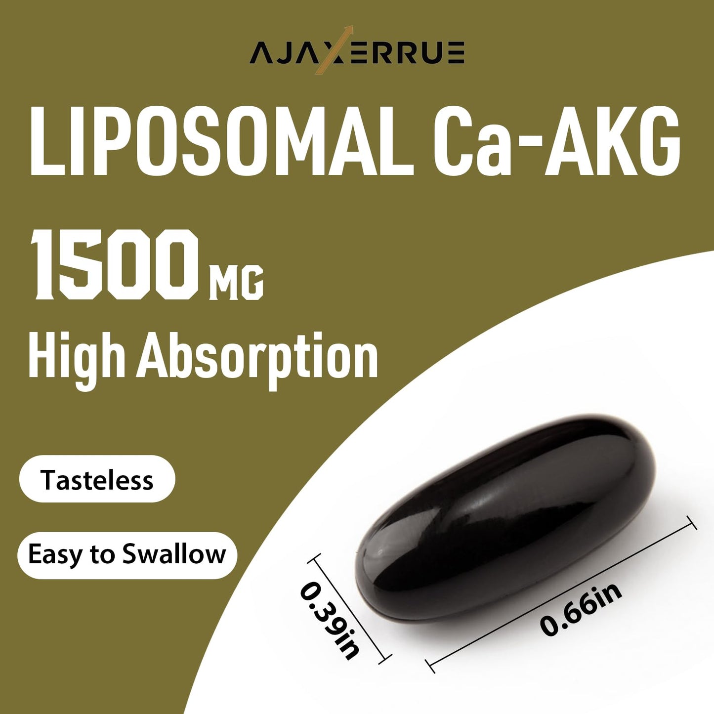 Liposomal Calcium AKG 1500 MG – 120 Softgels | Longevity & Energy