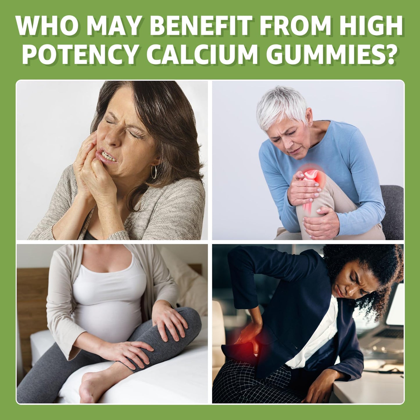 Calcium Citrate Gummies 1200mg with Vitamin D3 & K2 – Mango, 120 Count, Sugar Free