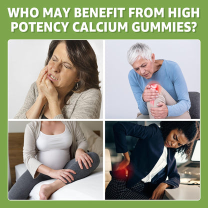 Calcium Citrate Gummies 1200mg with Vitamin D3 & K2 – Mango, 120 Count, Sugar Free
