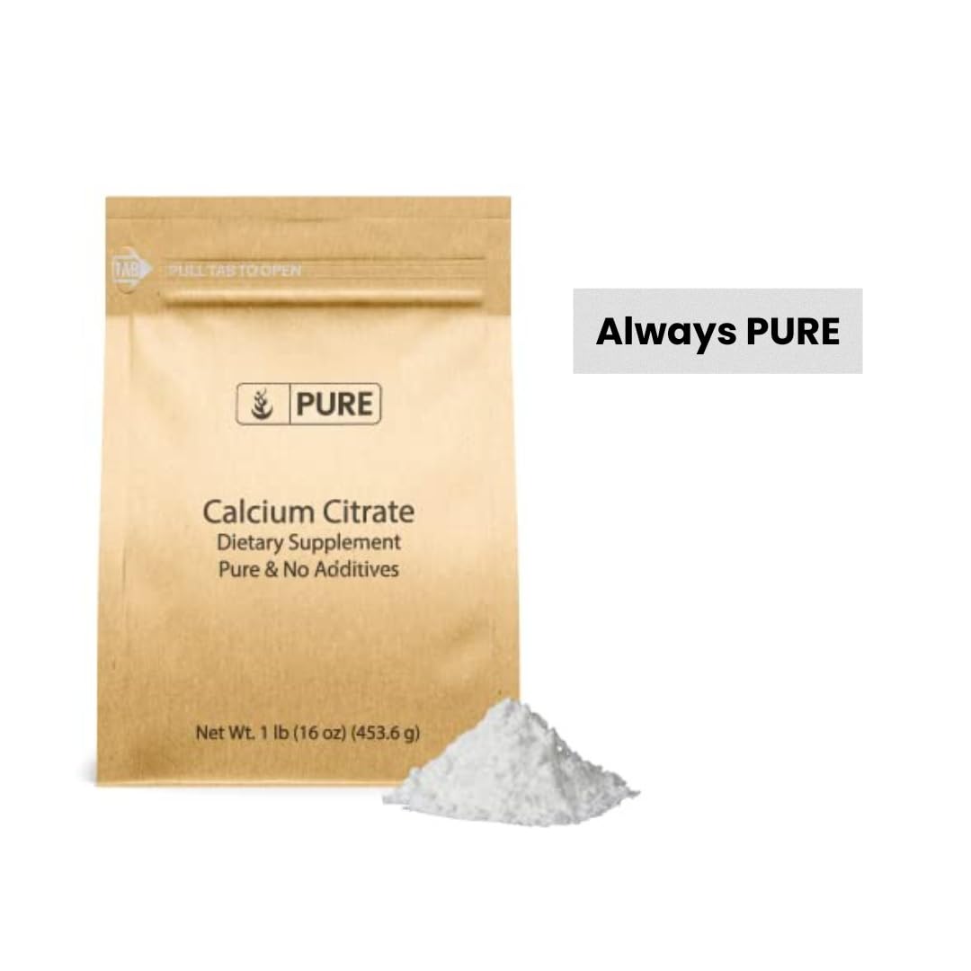 Pure Original Calcium Citrate Powder (1 lb) - No Additives or Fillers