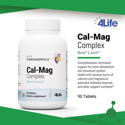 4Life Cal-Mag Complex: Calcium, Magnesium, Vitamin D & K | 90 Tablets