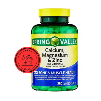 Calcium Magnesium Zinc with Vitamin D3 - Calcium 600 mg Supplement | Bone, Muscle & Immune Support | STS Sticker