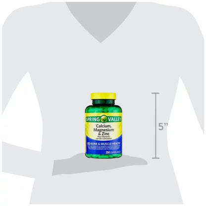 Calcium Magnesium Zinc with Vitamin D3 - Calcium 600 mg Supplement | Bone, Muscle & Immune Support | STS Sticker