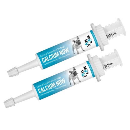 Calcium Now Whelping Calcium Paste for Dogs (15 ml, Vanilla) – Pack of 2 | Breeders Friendly