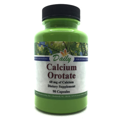Calcium Orotate – High-Absorption Calcium Supplement with 60 mg Elemental Calcium