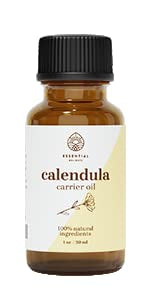 Calendula Oil - Premium Carrier Oil for Skin, Face, Body & Hair | Hydrating, Vegan & Cruelty-Free | 1 Fl Oz