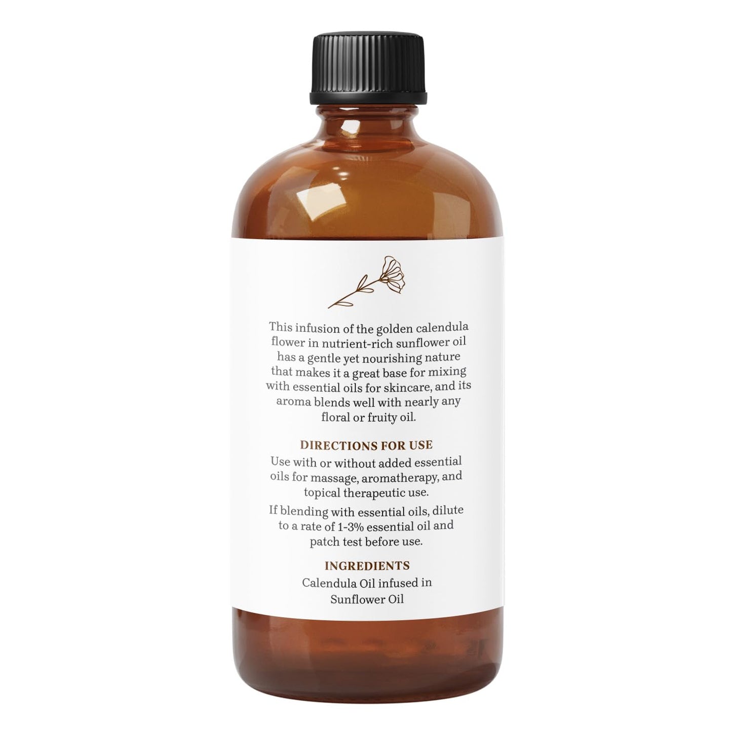 Calendula Oil Carrier Oil for Skin & Hair | Essential Delights 16 oz