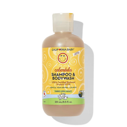 California Baby Calendula 2-in-1 Shampoo & Body Wash | Plant-Based & Hypoallergenic