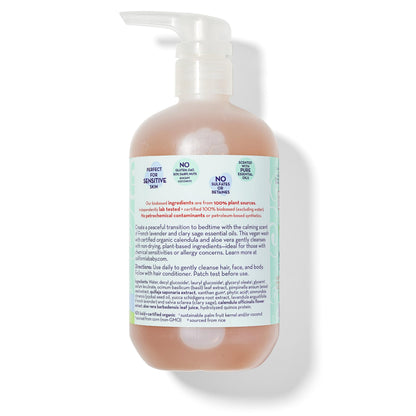 California Baby Calming Baby Shampoo + Body Wash – 100% Plant-Based, Lavender, Hypoallergenic