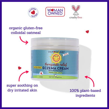 California Baby Eczema Cream | Steroid-Free Relief with Colloidal Oatmeal & Aloe