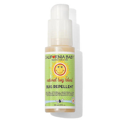 California Baby Natural Bug Repellent Spray | DEET-Free Citronella & Lemongrass | Baby & Adult Safe | 59 mL