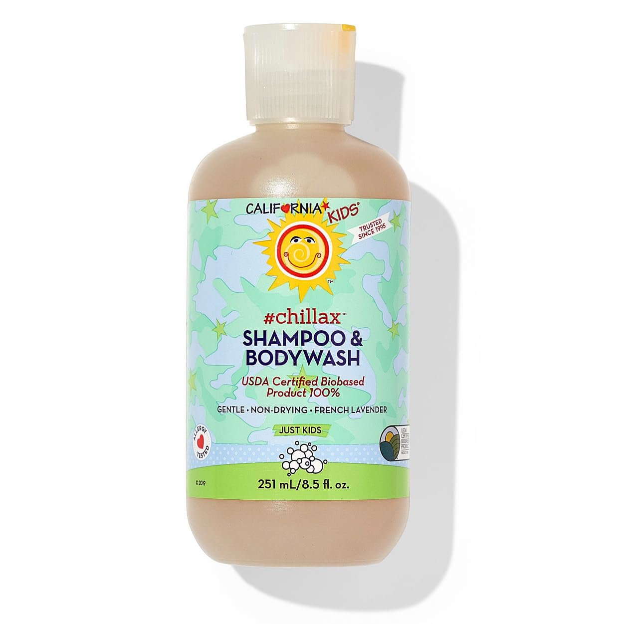 California Kids Shampoo + Body Wash | Chillax Lavender – 100% Plant-Based, Hypoallergenic, 8.5 oz