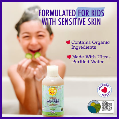 California Kids Shampoo + Body Wash | Chillax Lavender – 100% Plant-Based, Hypoallergenic, 8.5 oz