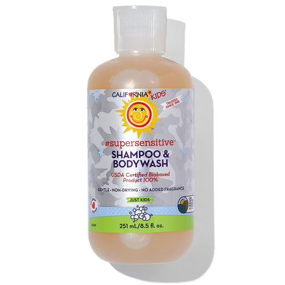 California Kids Shampoo + Body Wash - Super Sensitive Unscented | 8.5 oz