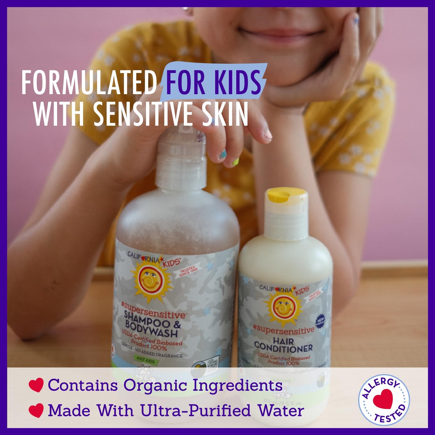 California Kids Shampoo + Body Wash - Super Sensitive Unscented | 8.5 oz