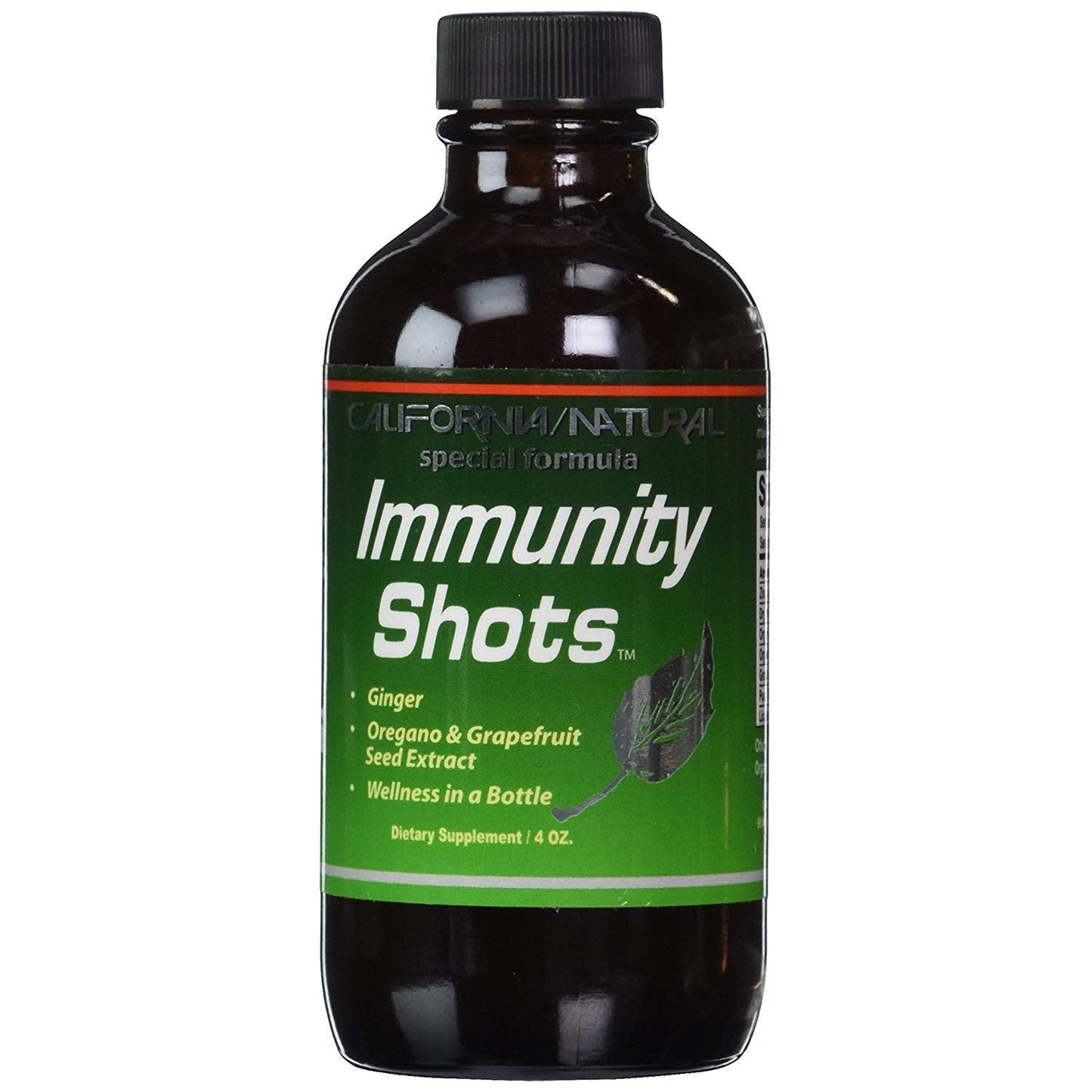 California Natural Immunity Shots 4oz – Opti-Zinc, Ginger Root & Oregano Oil (Pack of 2)