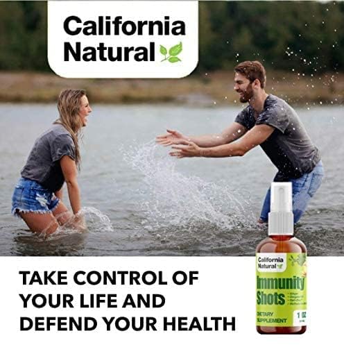 California Natural Immunity Shots 1oz – Organic Ginger & Oregano Oil | Immune Support