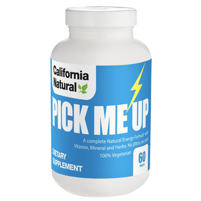 California Natural Pick Me Up Vitamin, 60 Count – Mild Energy
