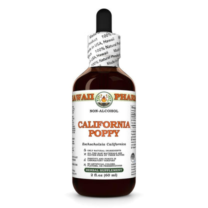 California Poppy Alcohol-Free Liquid Extract – Nervous System Support | HawaiiPharm 2 oz