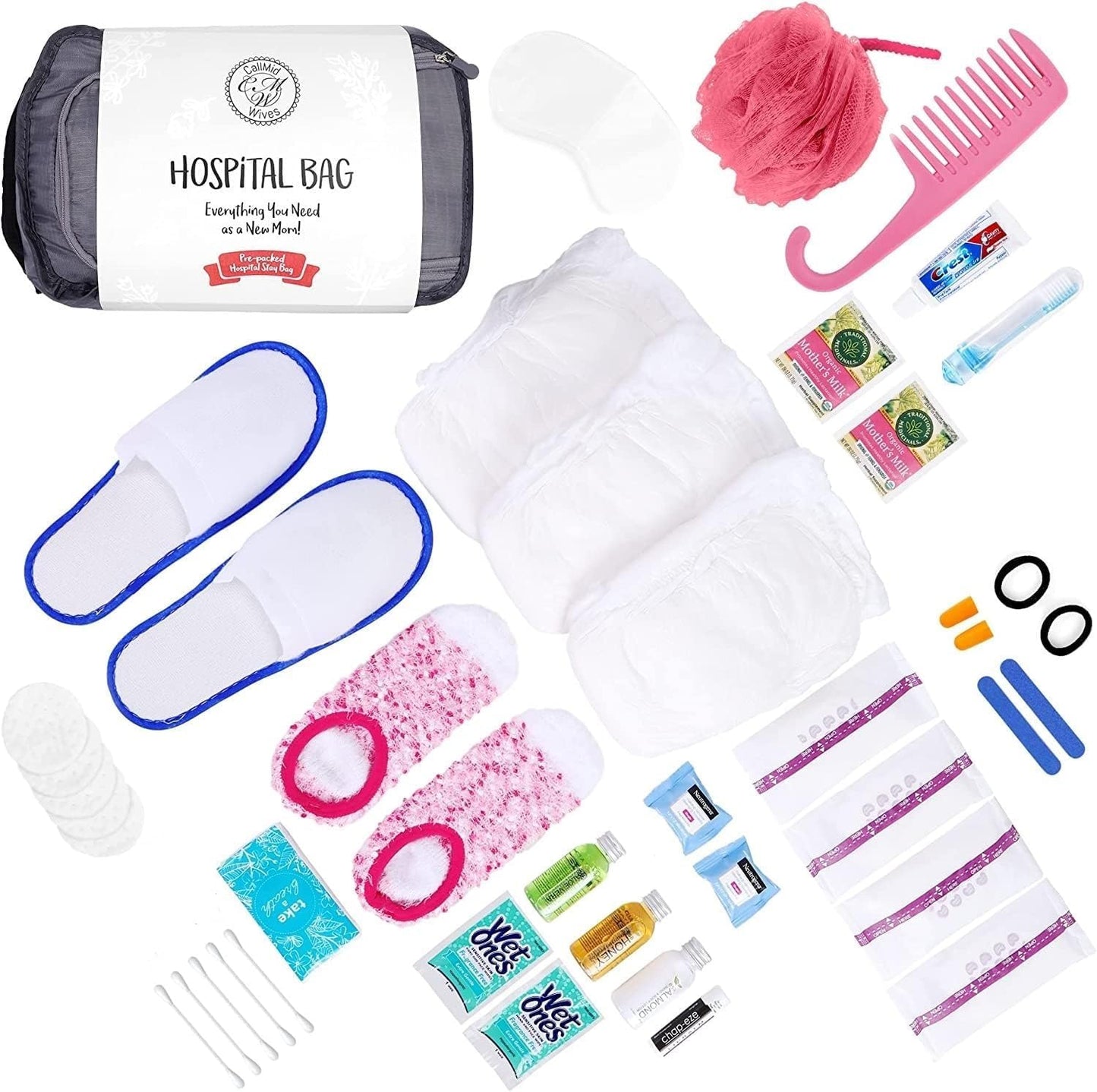 Hospital Bags for Labor and Delivery – Prepacked Maternity Bag Essentials for Mom | CallMid
