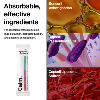 Calm Drink Mix - Relaxation & Mood Support (Magnesium, Ashwagandha, L-Theanine, Vitamin D)