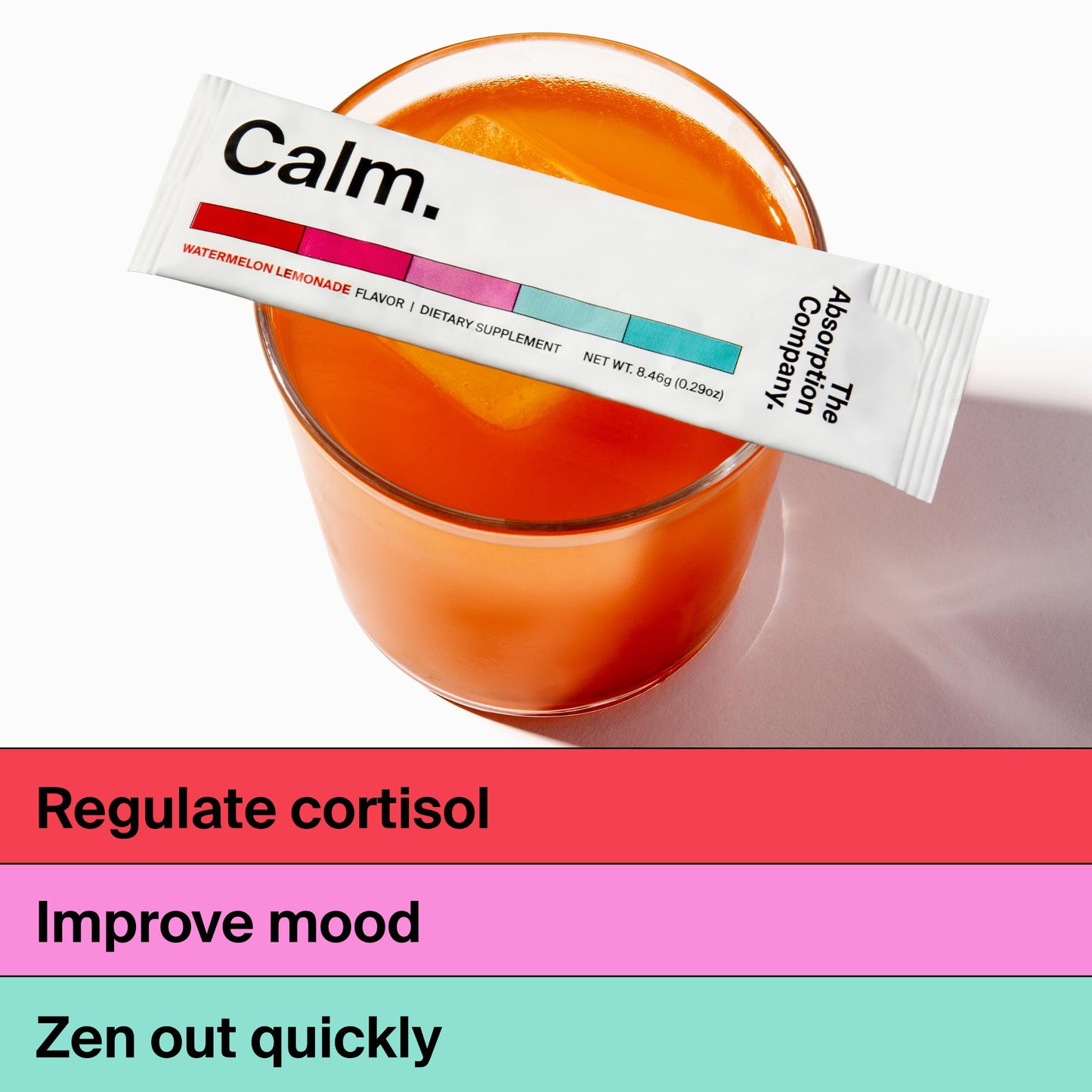Calm Drink Mix - Relaxation & Mood Support (Magnesium, Ashwagandha, L-Theanine, Vitamin D)