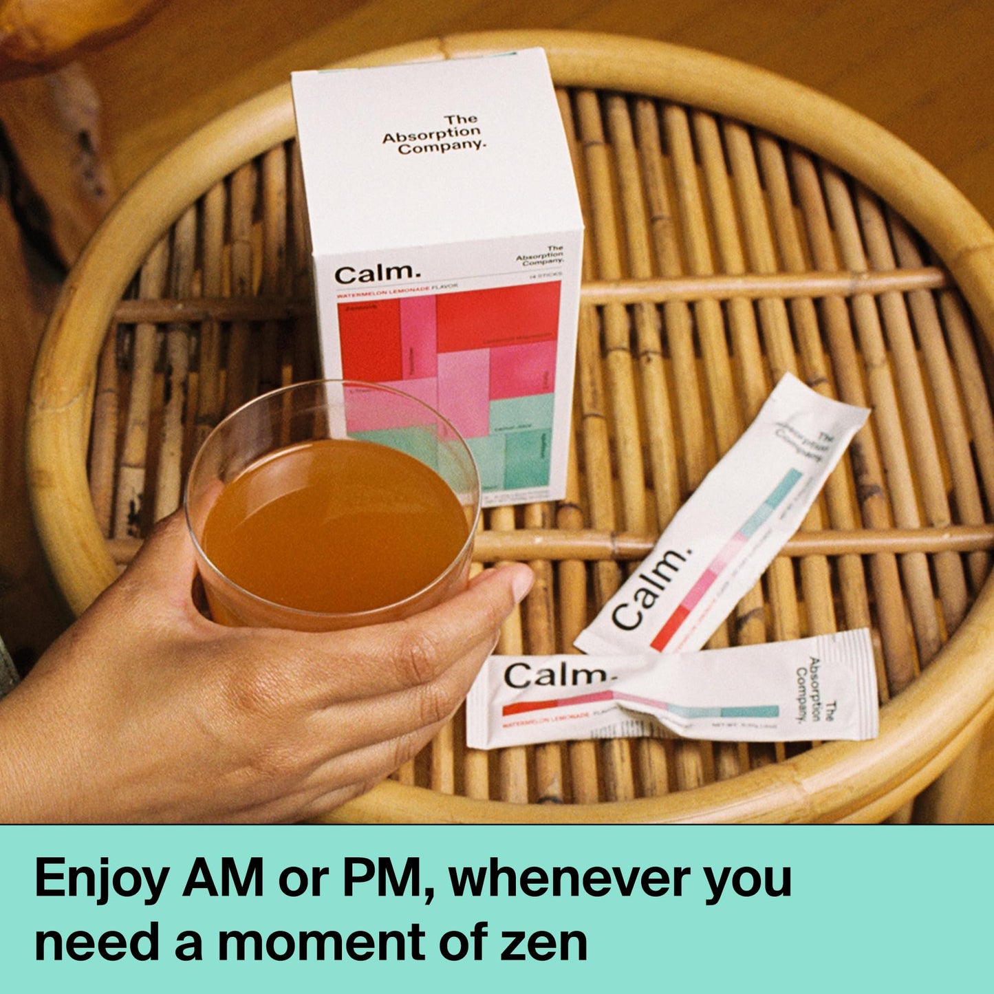 Calm Drink Mix - Relaxation & Mood Support (Magnesium, Ashwagandha, L-Theanine, Vitamin D)