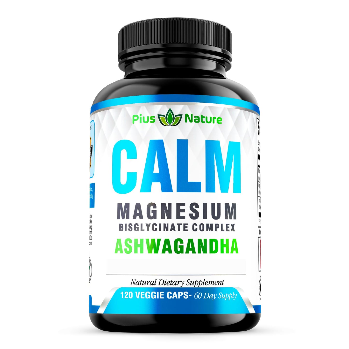 Calm - Magnesium Glycinate with Ashwagandha Root Extract | Dietary Supplement