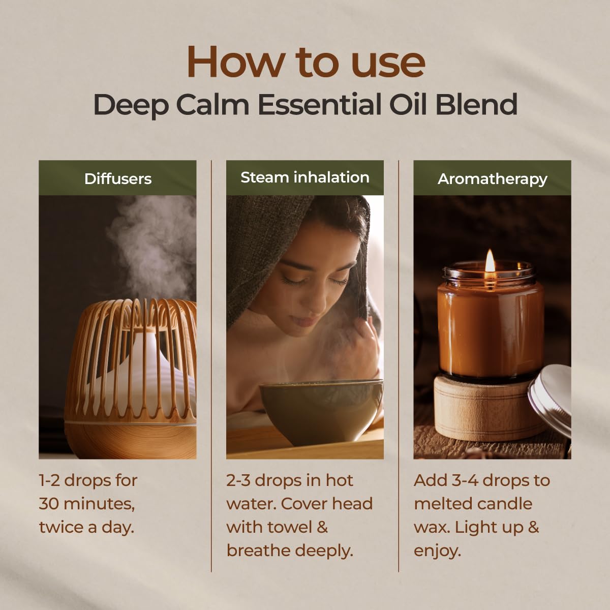 Gya Labs Deep Calm Essential Oil Blend – 0.34 oz for Relaxation & Emotional Balance