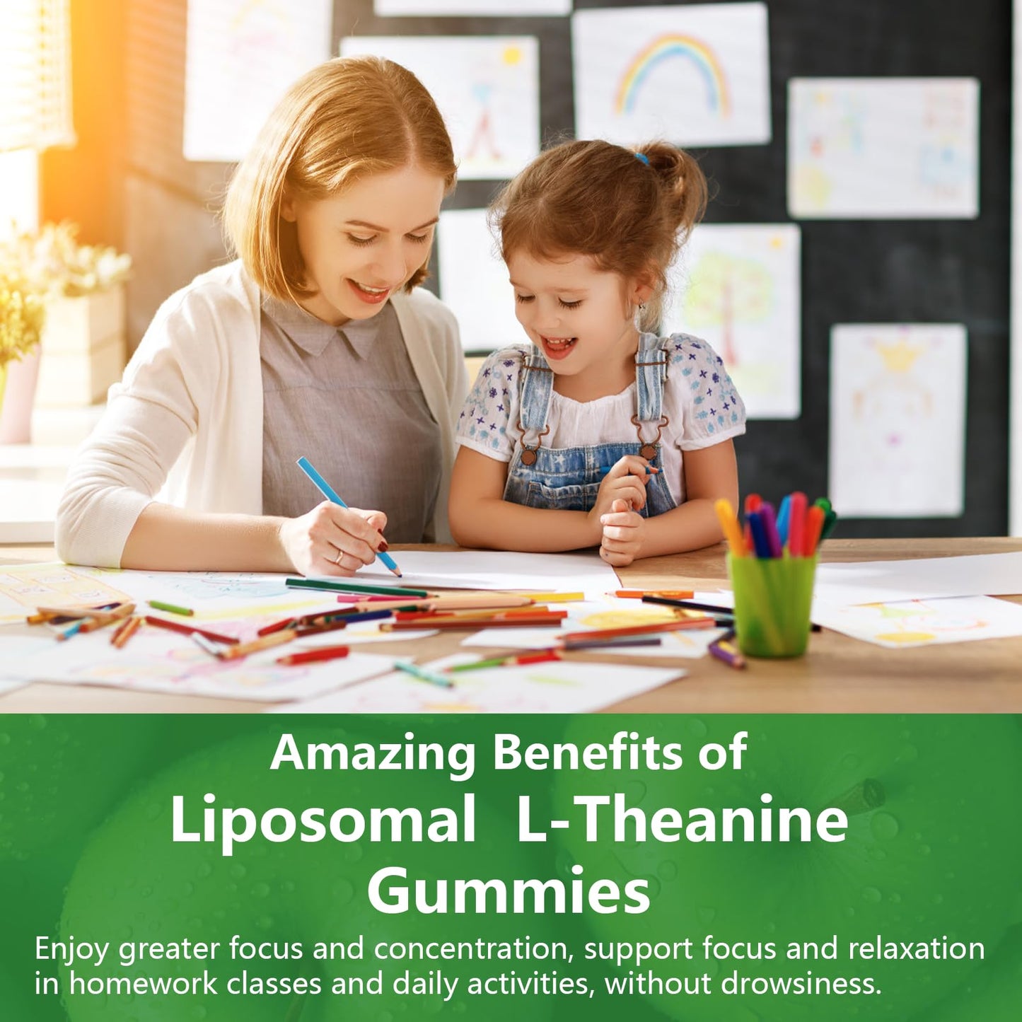 Oakevlp Liposomal L-Theanine 1200mg Gummies – Calm & Sleep Support (98% Absorption)