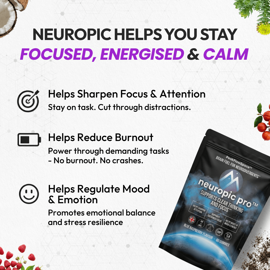 Neuropic Pro™ Nootropic Focus Gummies PeakFlowSpace