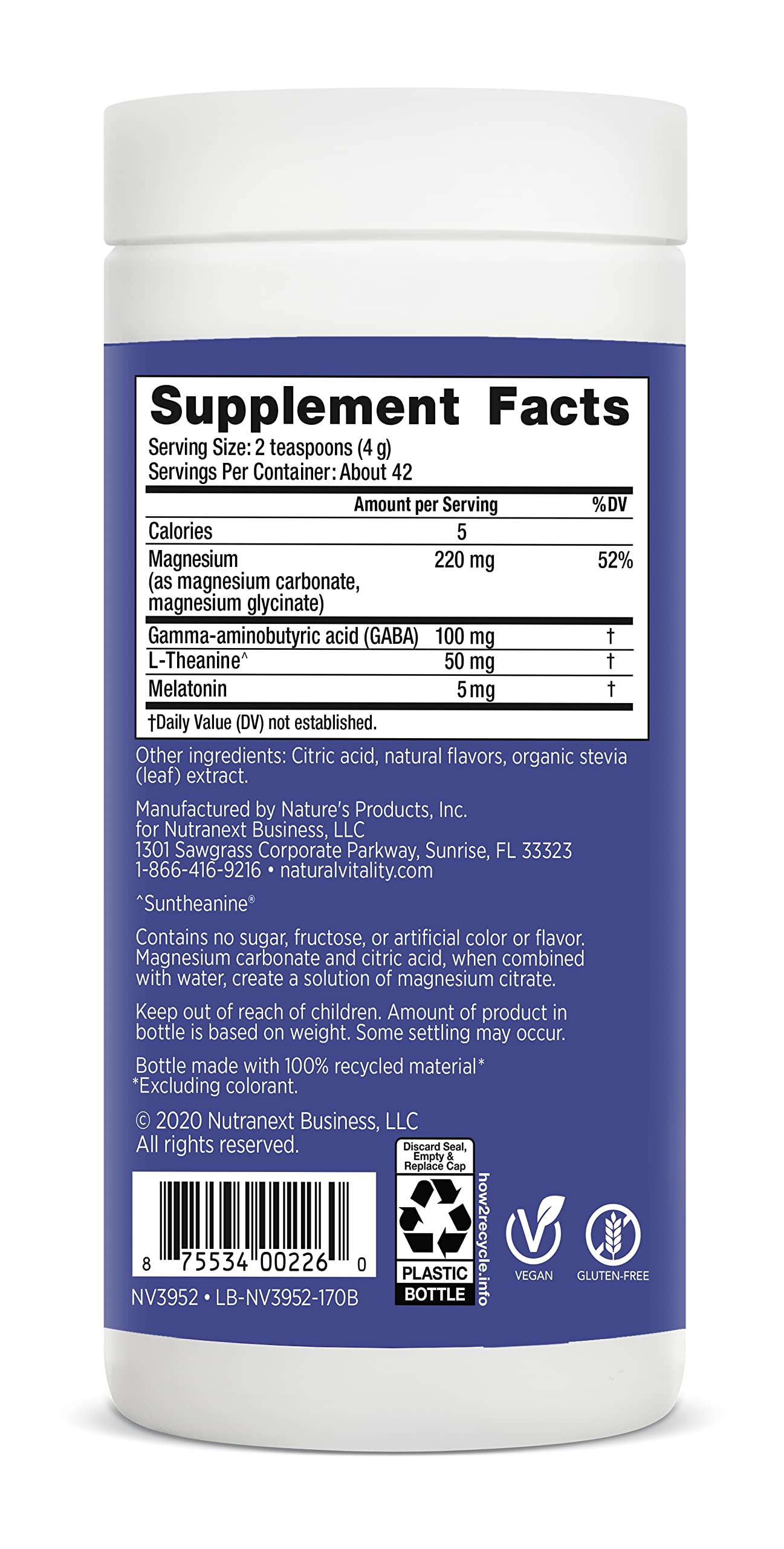 Natural Vitality Natural Calm Specifics CALMFUL SLEEP (Mixed Berry Flavor) 6 oz