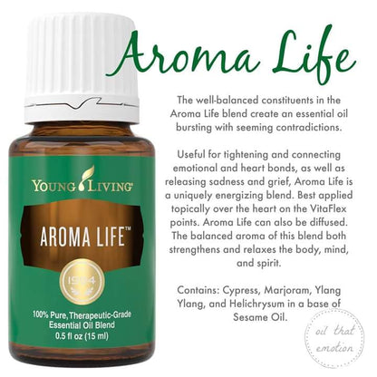 Young Living Aroma Life Essential Oil 15 ml – Calming Massage & Diffuser Oil