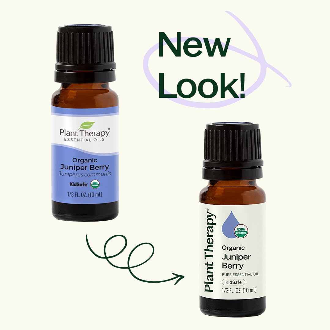 Plant Therapy Organic Juniper Berry Essential Oil 10 mL | 100% Pure & Therapeutic Grade