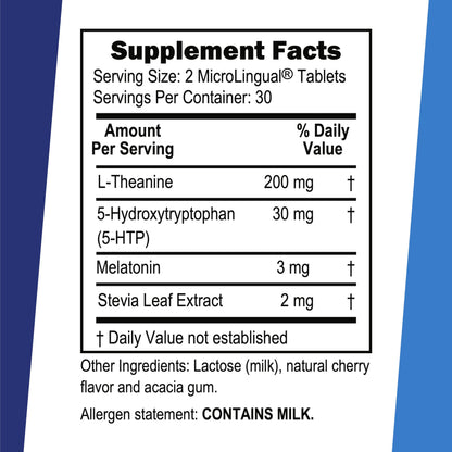 Superior Source Calming Formula – L-Theanine, 5-HTP & Melatonin MicroLingual Tablets (60 Ct) – Non-GMO