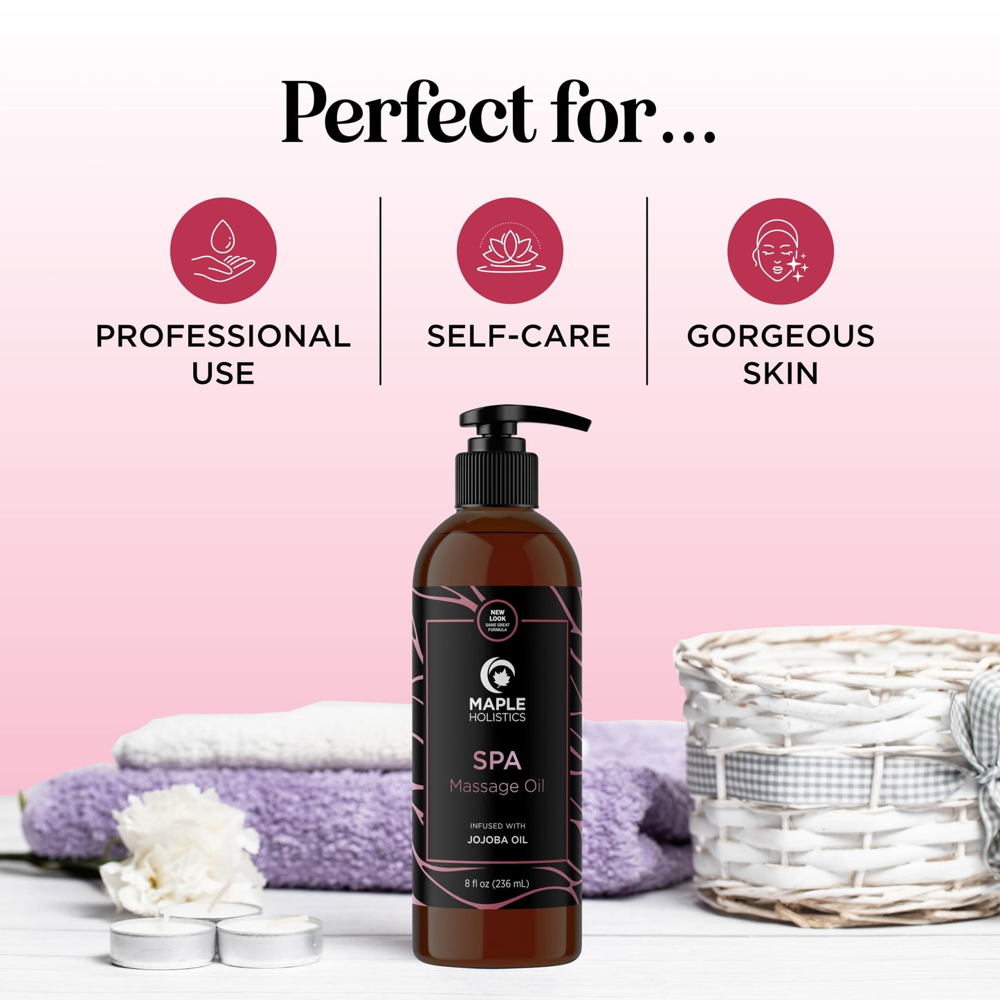 Calming Massage Oil for Therapy – Home Spa Massage Oil (Non-Greasy)