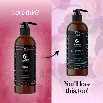 Calming Massage Oil for Therapy – Home Spa Massage Oil (Non-Greasy)