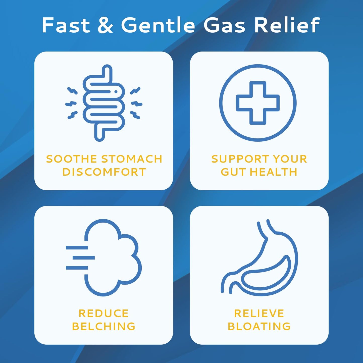 CALMOUR Anti Gas Relief 100 Strips – Mint Dissolvable Strips for Adults