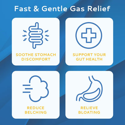 CALMOUR Anti Gas Relief 100 Strips – Mint Dissolvable Strips for Adults