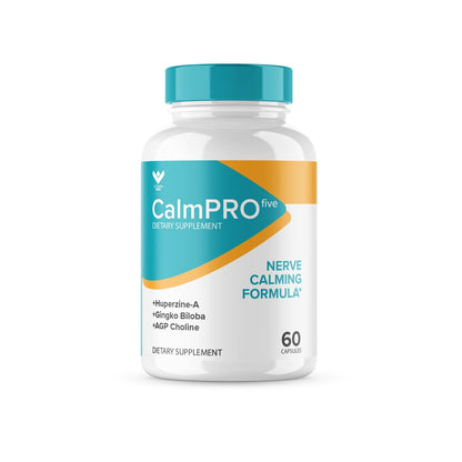 (3 PACK) CalmPro5 – Natural Nerve Calm Aid Supplement | 180 Caps | 3 Month Supply