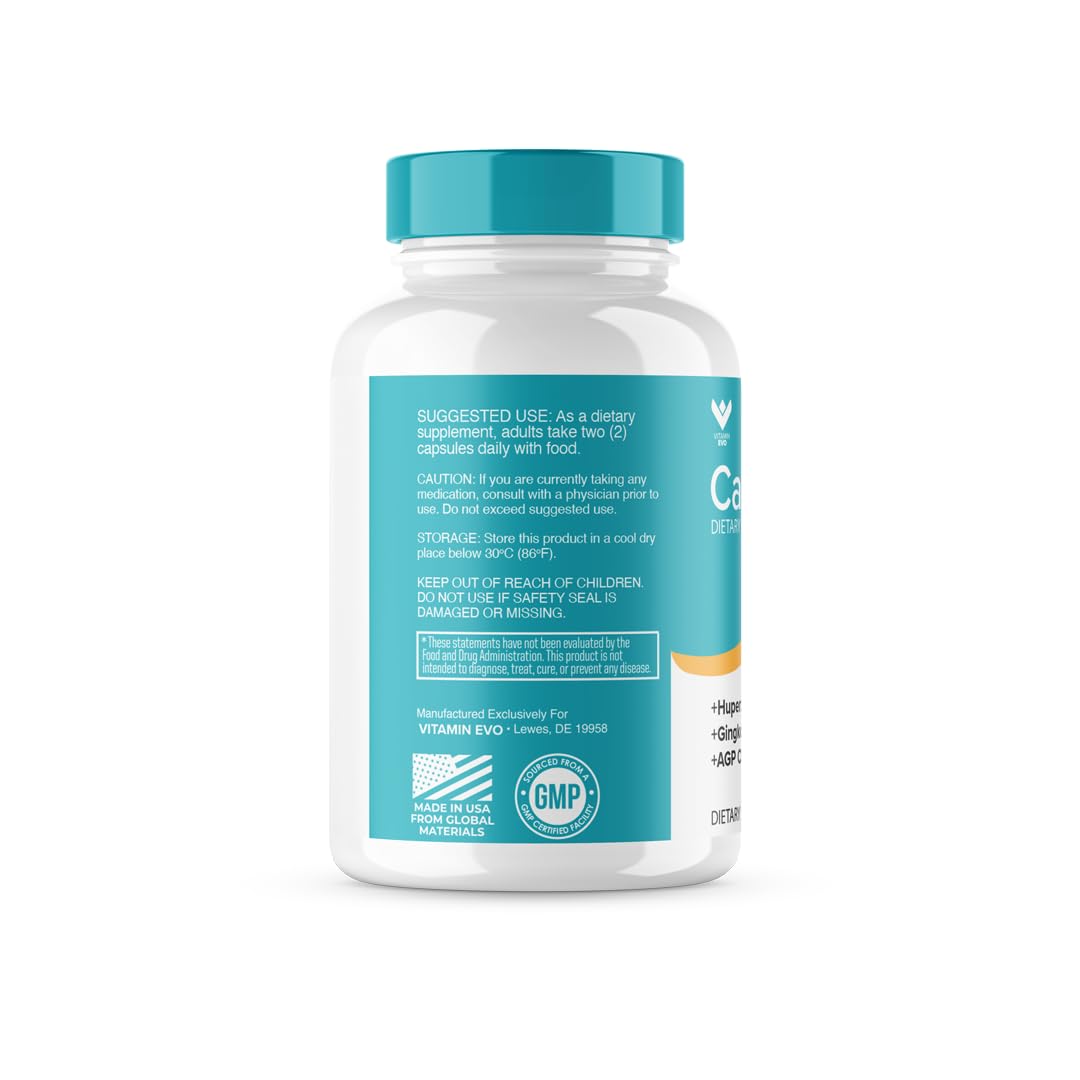 (3 PACK) CalmPro5 – Natural Nerve Calm Aid Supplement | 180 Caps | 3 Month Supply