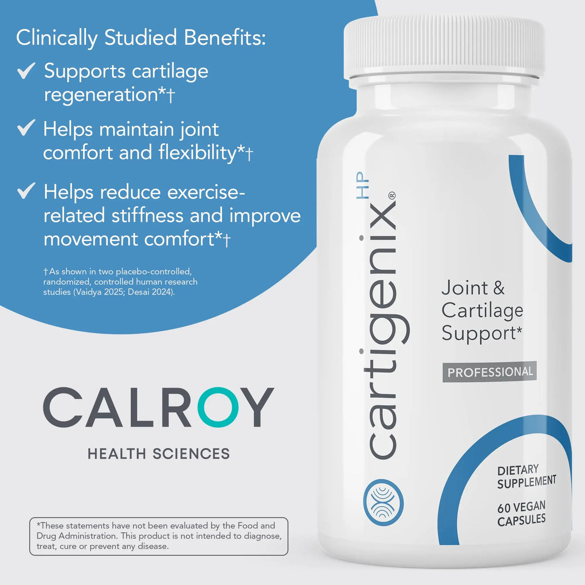 Calroy Cartigenix HP Joint & Cartilage Support – 60 Vegan Capsules BritishVita | Premium UK Vitamins & Wellness Supplements