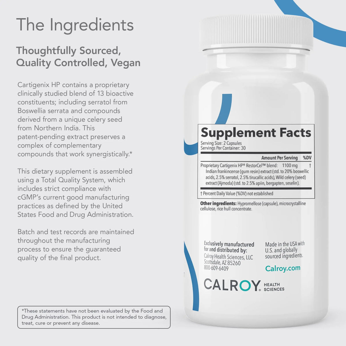 Calroy Cartigenix HP Joint & Cartilage Support – 60 Vegan Capsules BritishVita | Premium UK Vitamins & Wellness Supplements