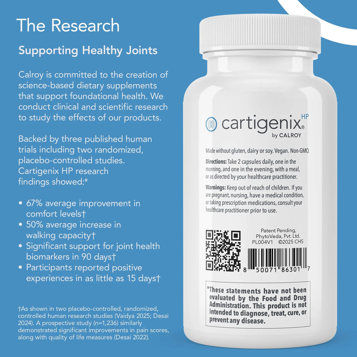 Calroy Cartigenix HP Joint & Cartilage Support – 60 Vegan Capsules BritishVita | Premium UK Vitamins & Wellness Supplements