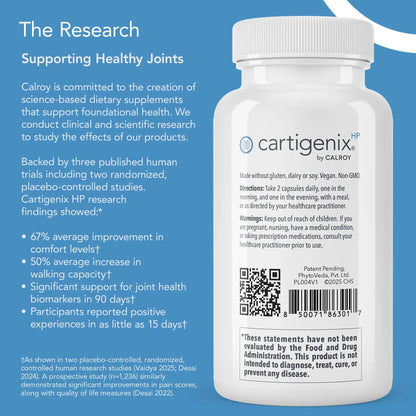 Calroy Cartigenix HP Joint & Cartilage Support – 60 Vegan Capsules BritishVita | Premium UK Vitamins & Wellness Supplements
